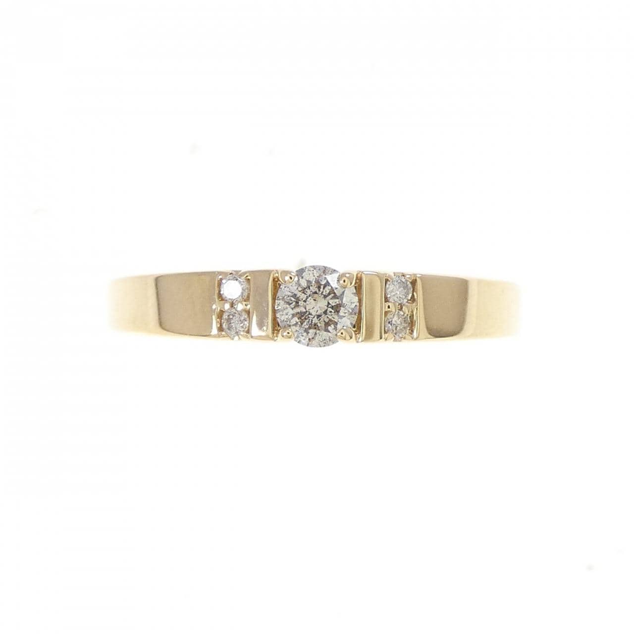 K18YG ダイヤモンド リング 0.16CT