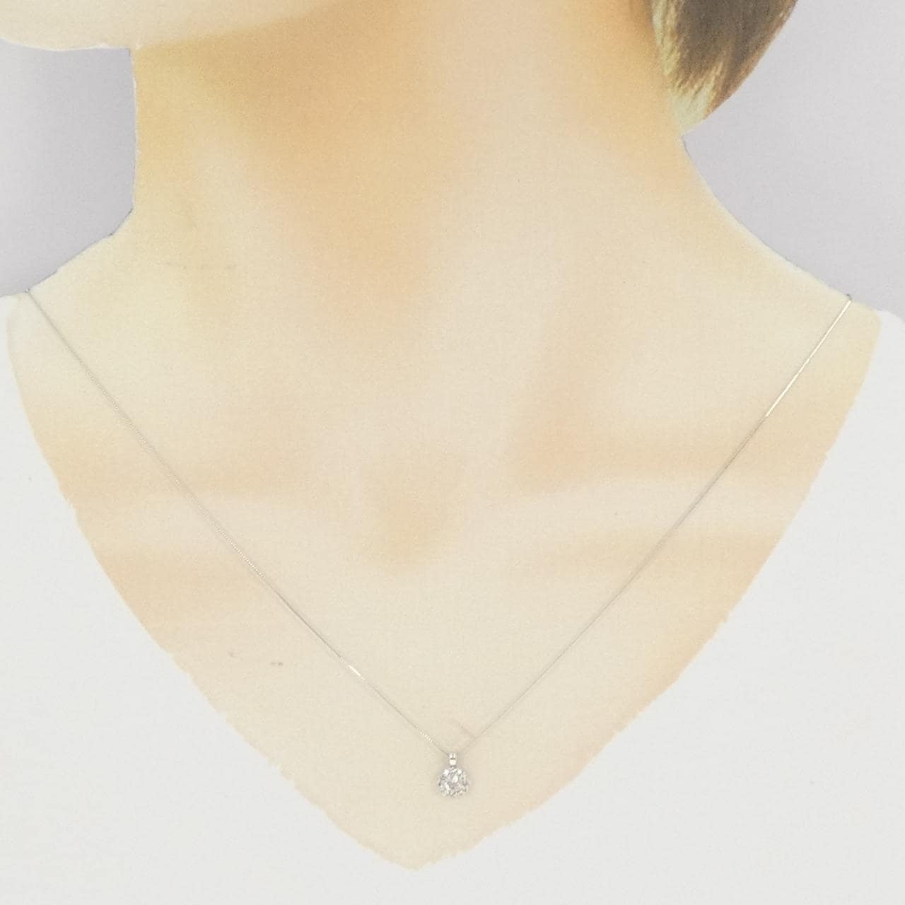 K10WG ダイヤモンド ネックレス 0.27CT