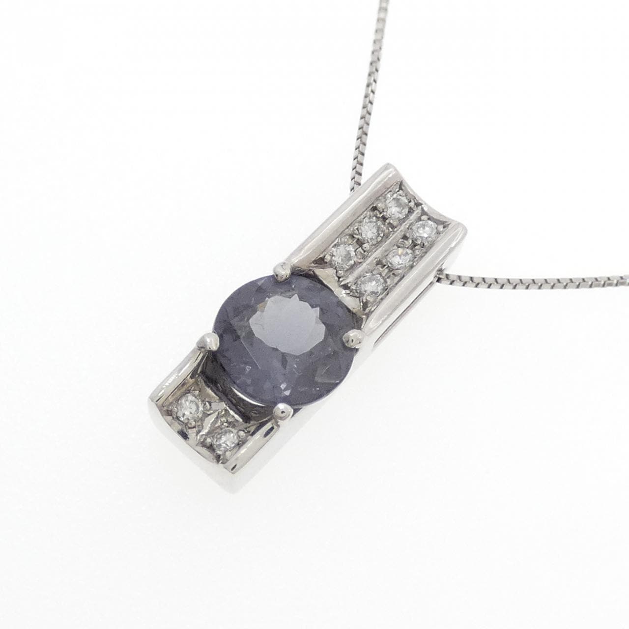 PT900/PT850 ガーネット ネックレス 1.29CT