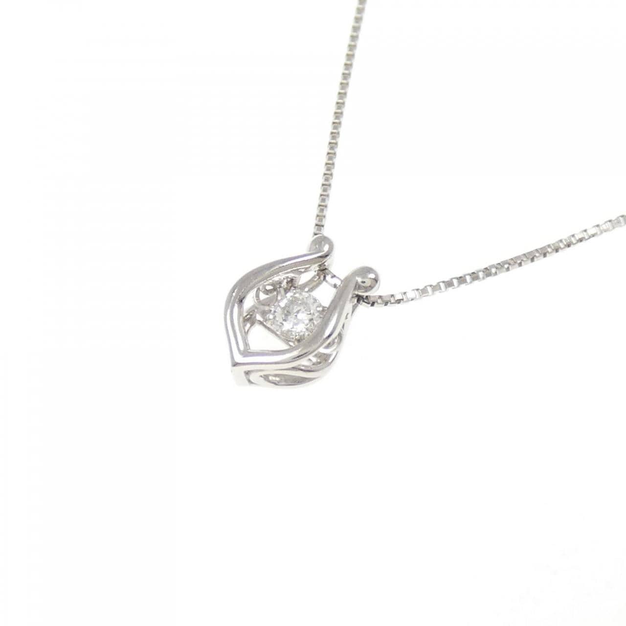 PT900/PT850 ダイヤモンド ネックレス 0.06CT