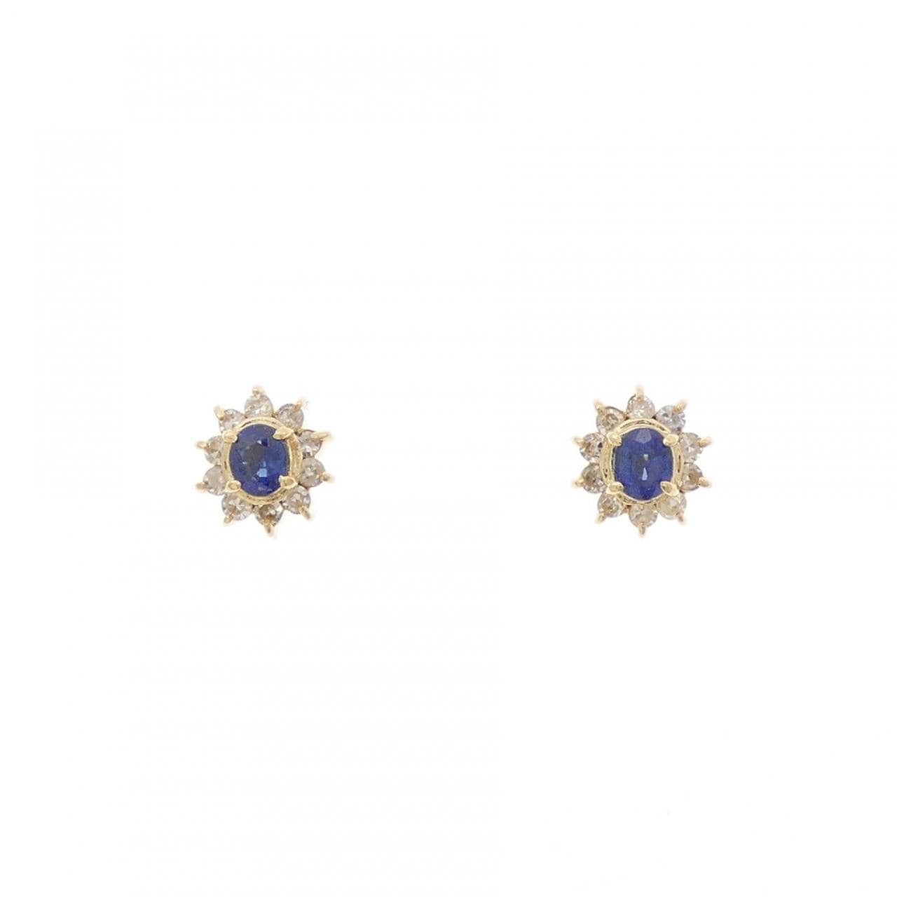 K18YG サファイヤ ピアス