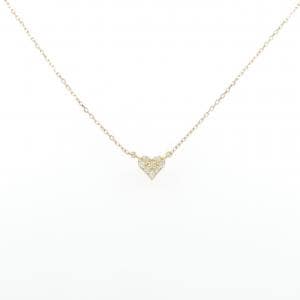 K18YG/K18PG ハート ダイヤモンド ネックレス 0.1CT