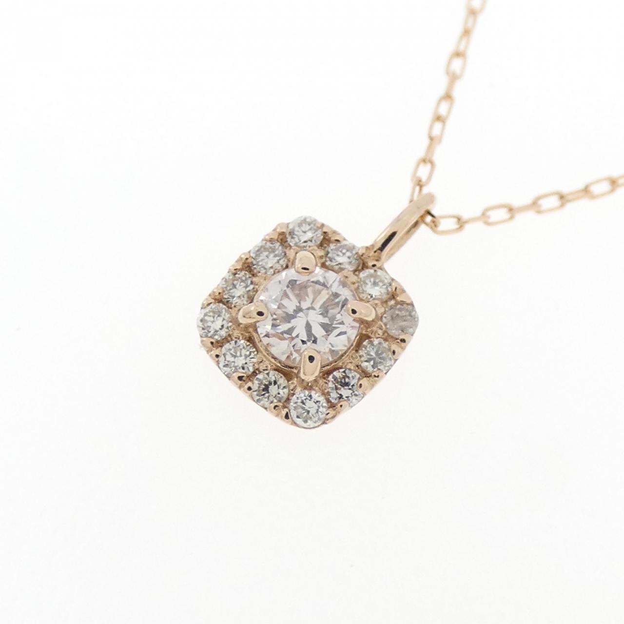 K18PG ダイヤモンド ネックレス 0.15CT