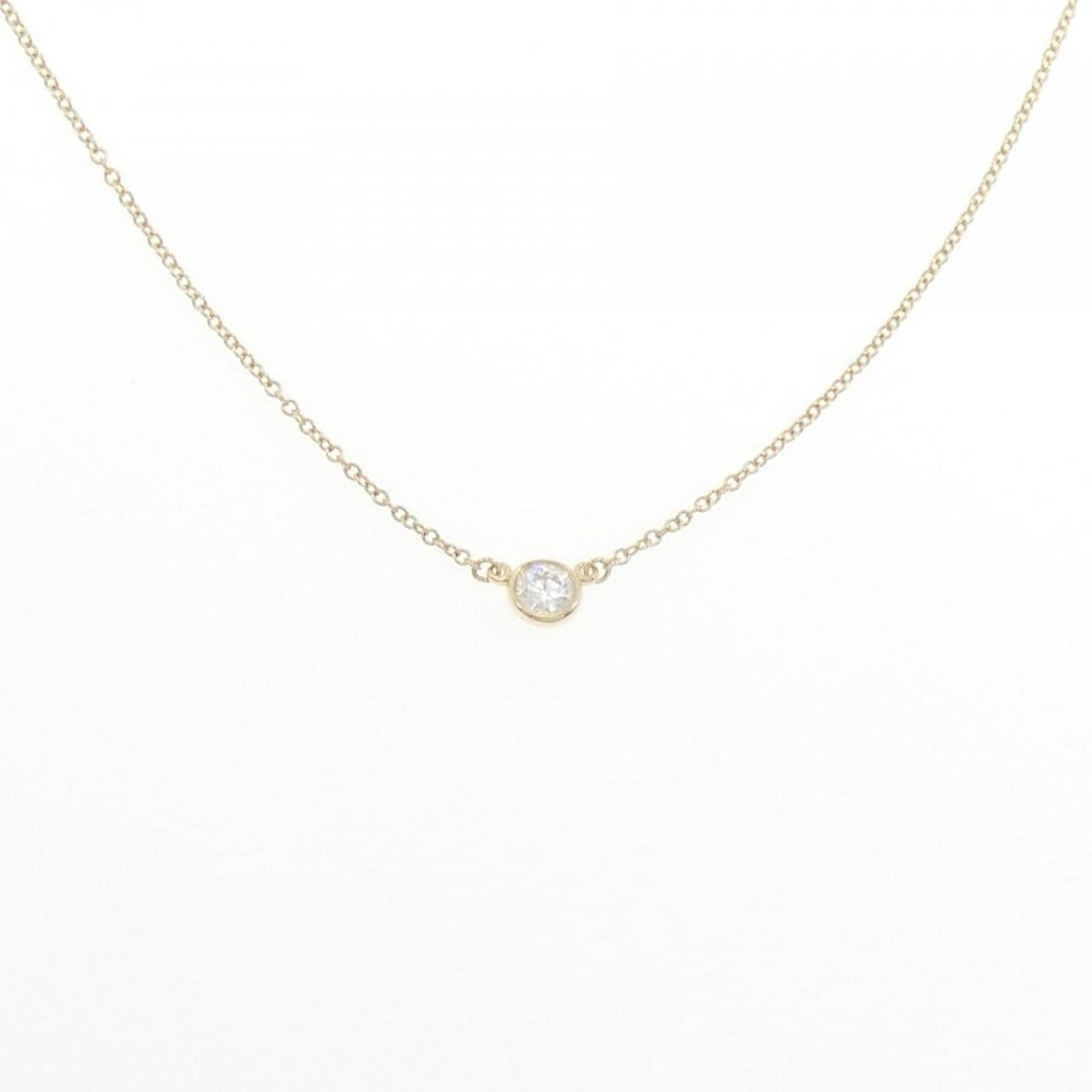 ティファニー バイザヤード ネックレス 0.22CT G VVS2 3EXT