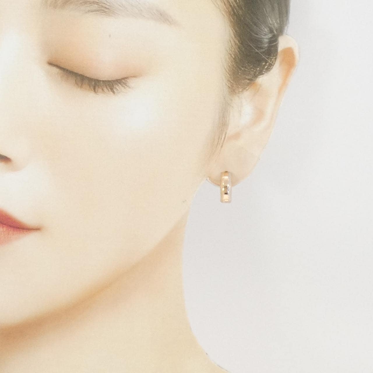 K18スリーカラー ピアス