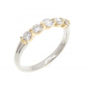 PT900/K18YG ダイヤモンド リング 0.50CT
