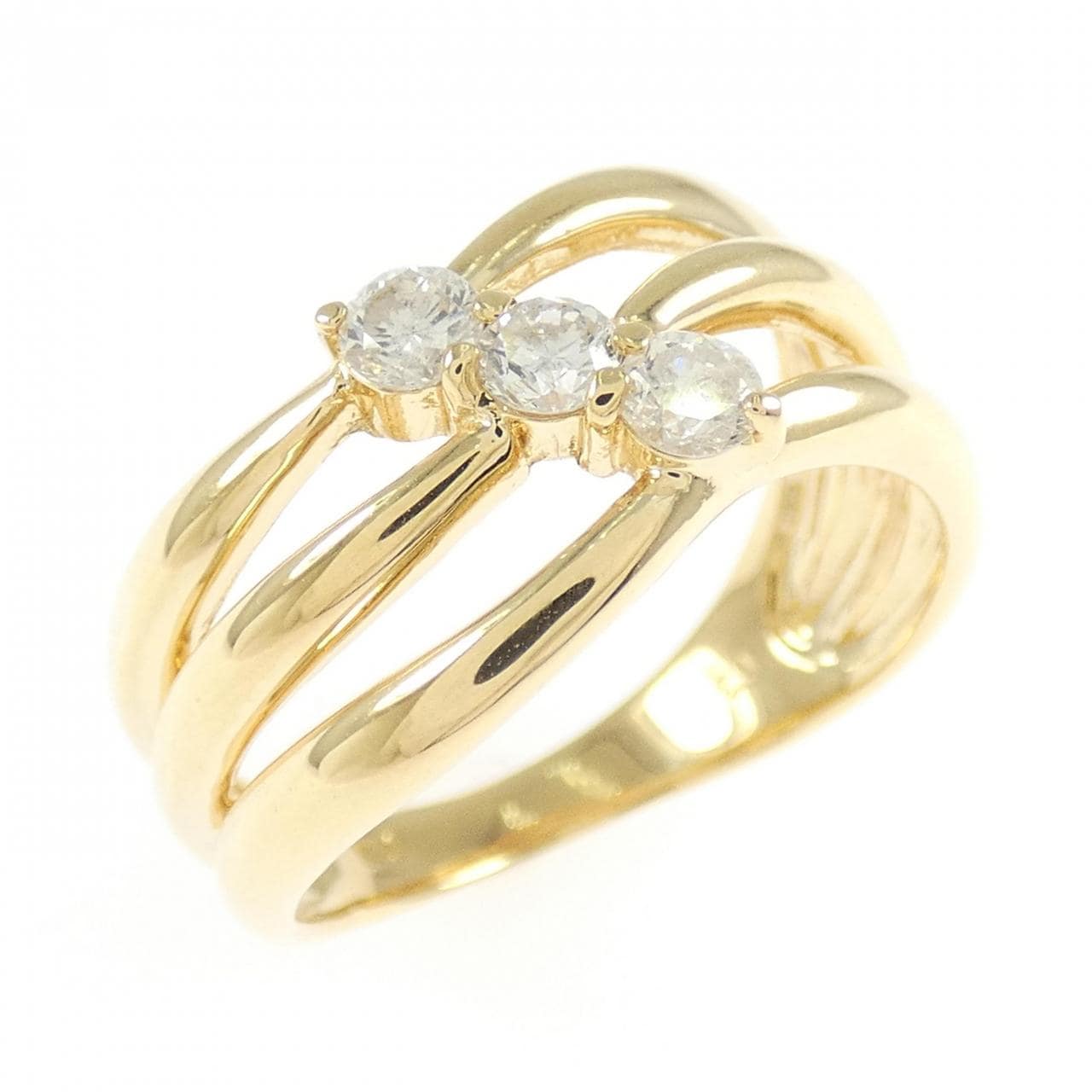 K18YG ダイヤモンド リング 0.27CT
