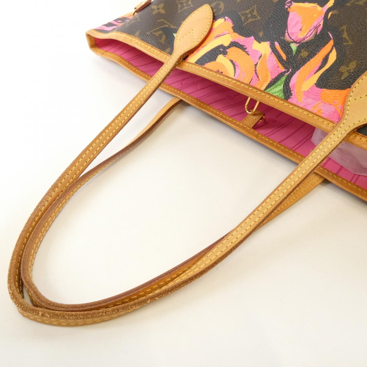 ルイヴィトン モノグラム ローズ(スティーブン スプラウス） ネヴァーフル MM M48613 バッグ