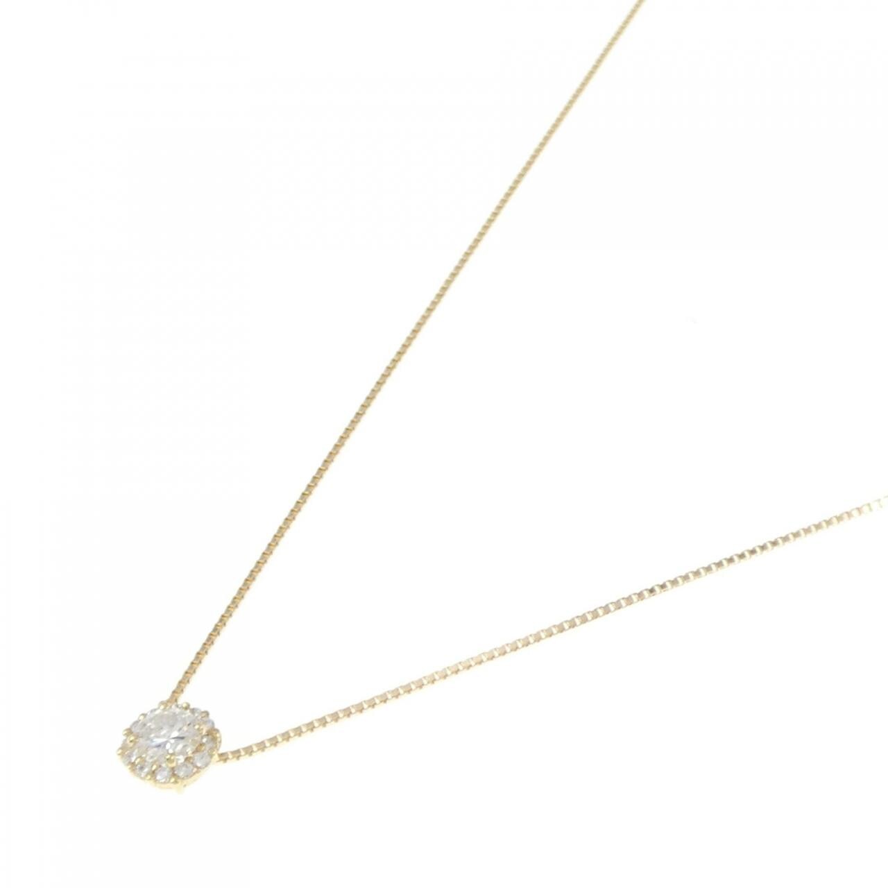 [BRAND NEW] K18YG Diamond Necklace 0.239CT G SI1 Good