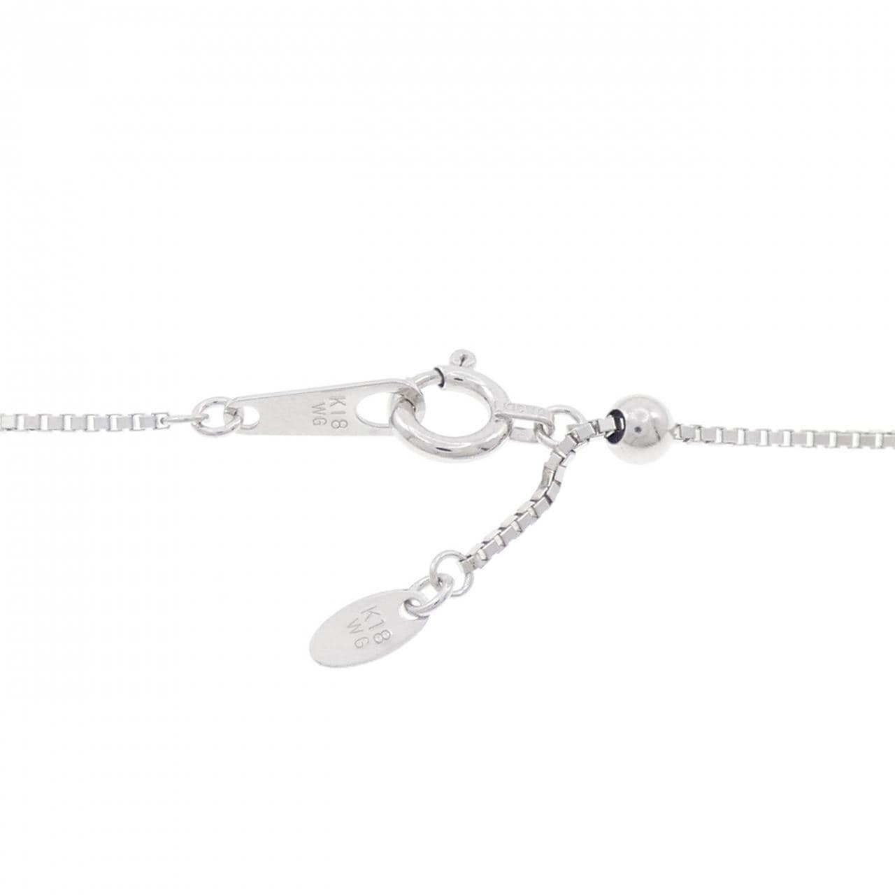 K18WG ダイヤモンド ネックレス 0.30CT