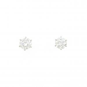 【リメイク】PT900/ST ダイヤモンド ピアス 0.502CT 0.502CT D VS2 VG