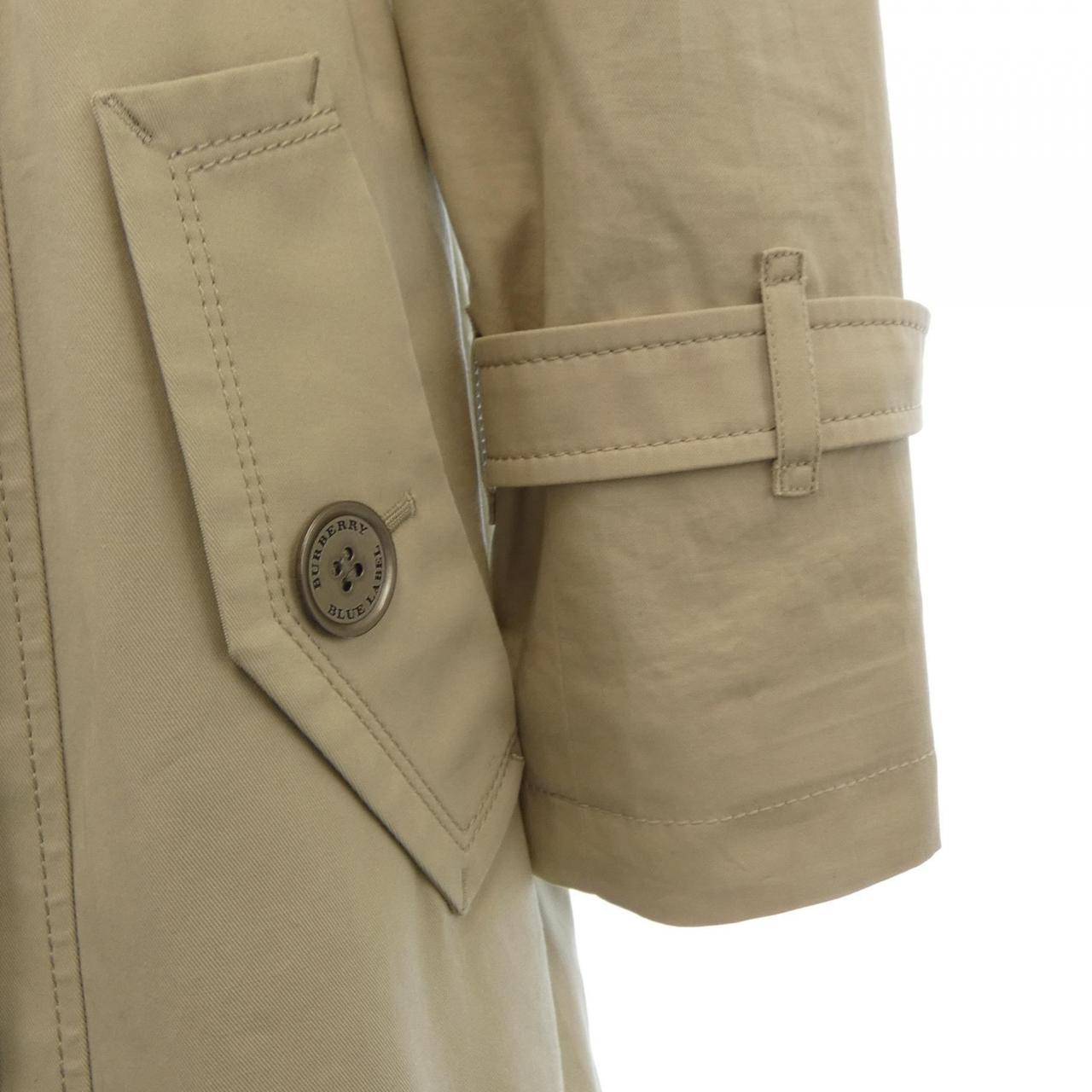美品☆バーバリーブルーレーベル ノバチェック トレンチコート ベルト ベージュM バーバリートレンチコート ベージュ ダブルノバチェック ベルト