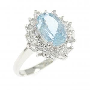 PT900 アクアマリン リング 1.41CT