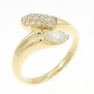 K18YG ダイヤモンド リング 0.28CT