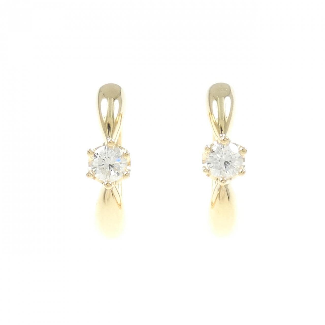 K18YG ダイヤモンド ピアス 0.42CT