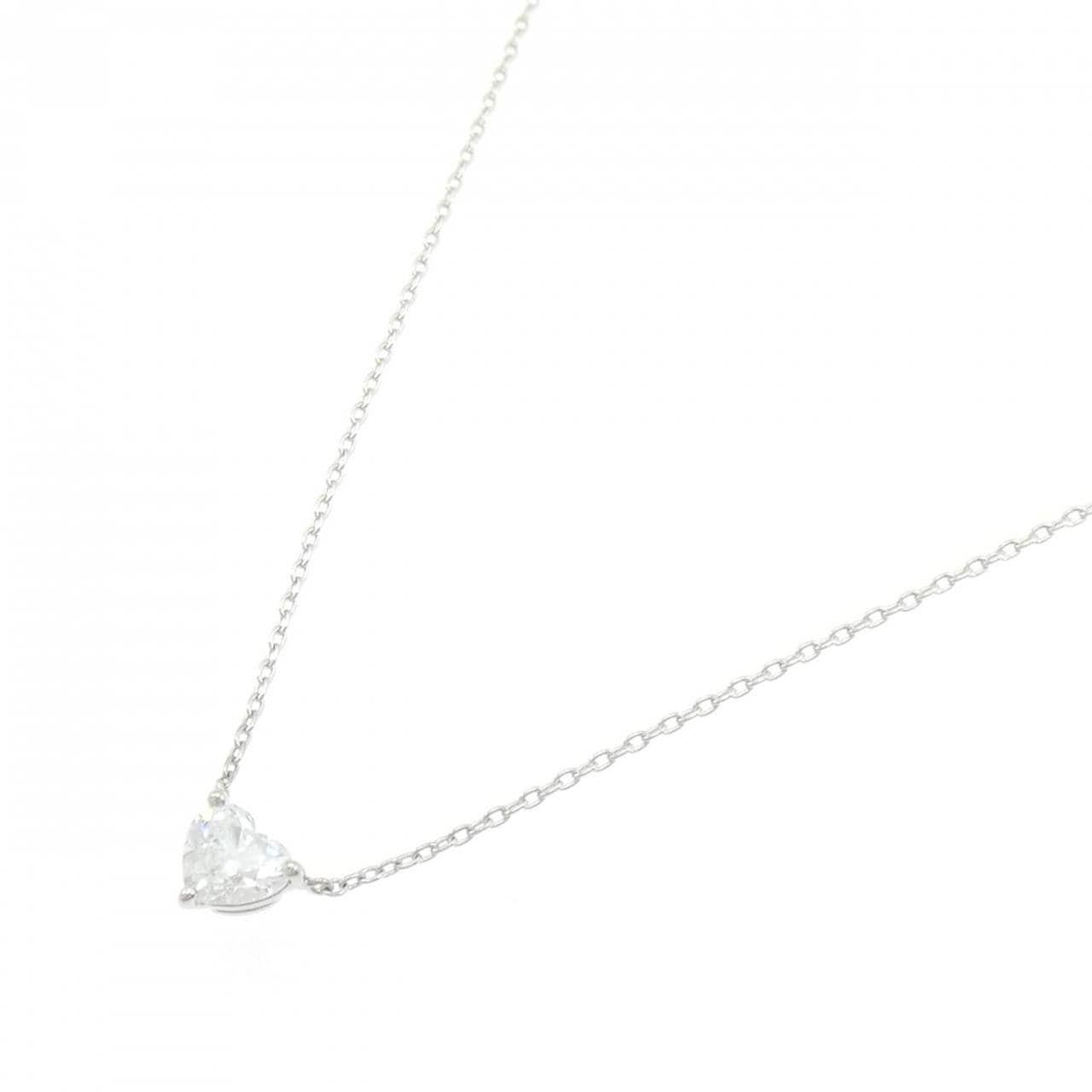 PT900/PT850 ダイヤモンド ネックレス 0.50CT D ハートシェイプ