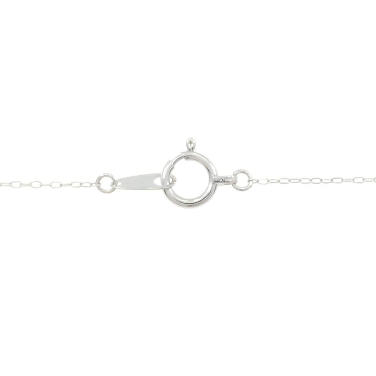 K18WG ダイヤモンド ネックレス 0.15CT