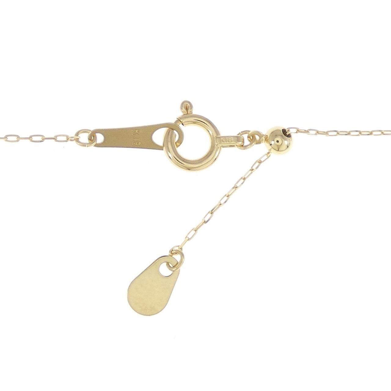 コメ兵｜【新品】K18YG フラワー ダイヤモンド ネックレス 0.30CT  