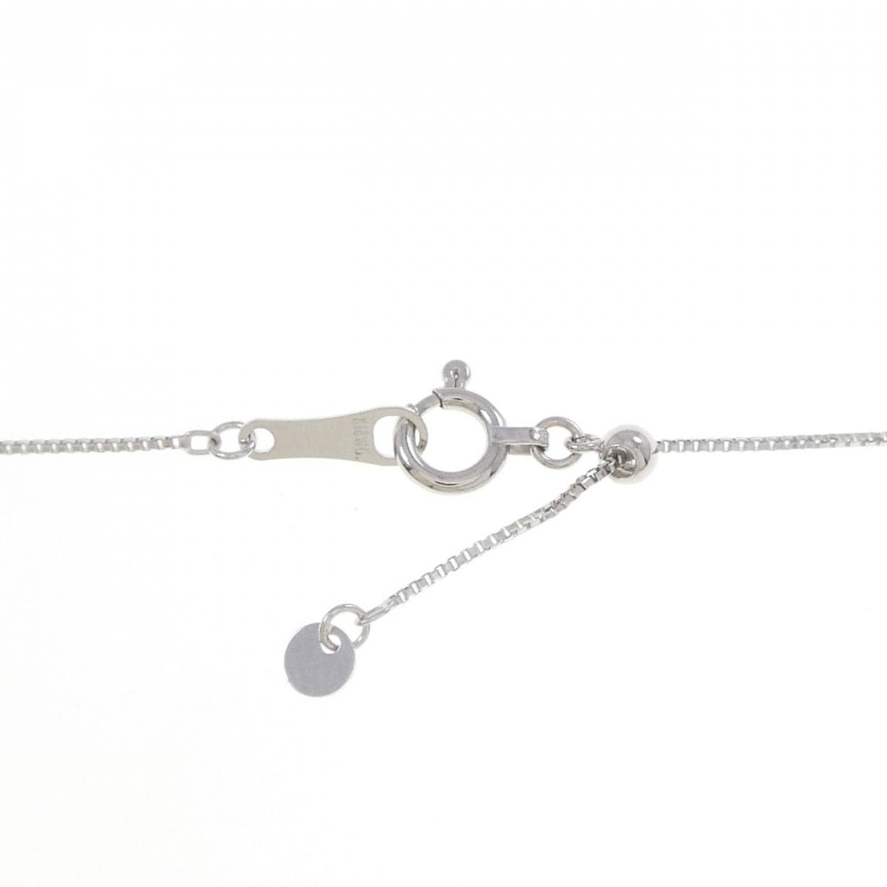 K18WG クロス ダイヤモンド ネックレス 0.64CT
