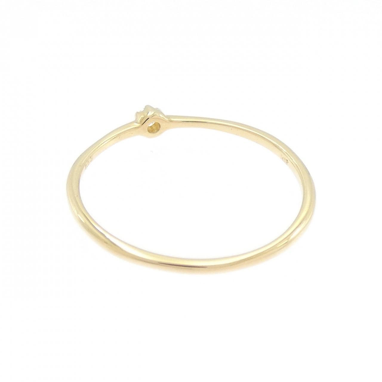 【リメイク】K18YG ソリティア ダイヤモンド リング 0.03CT