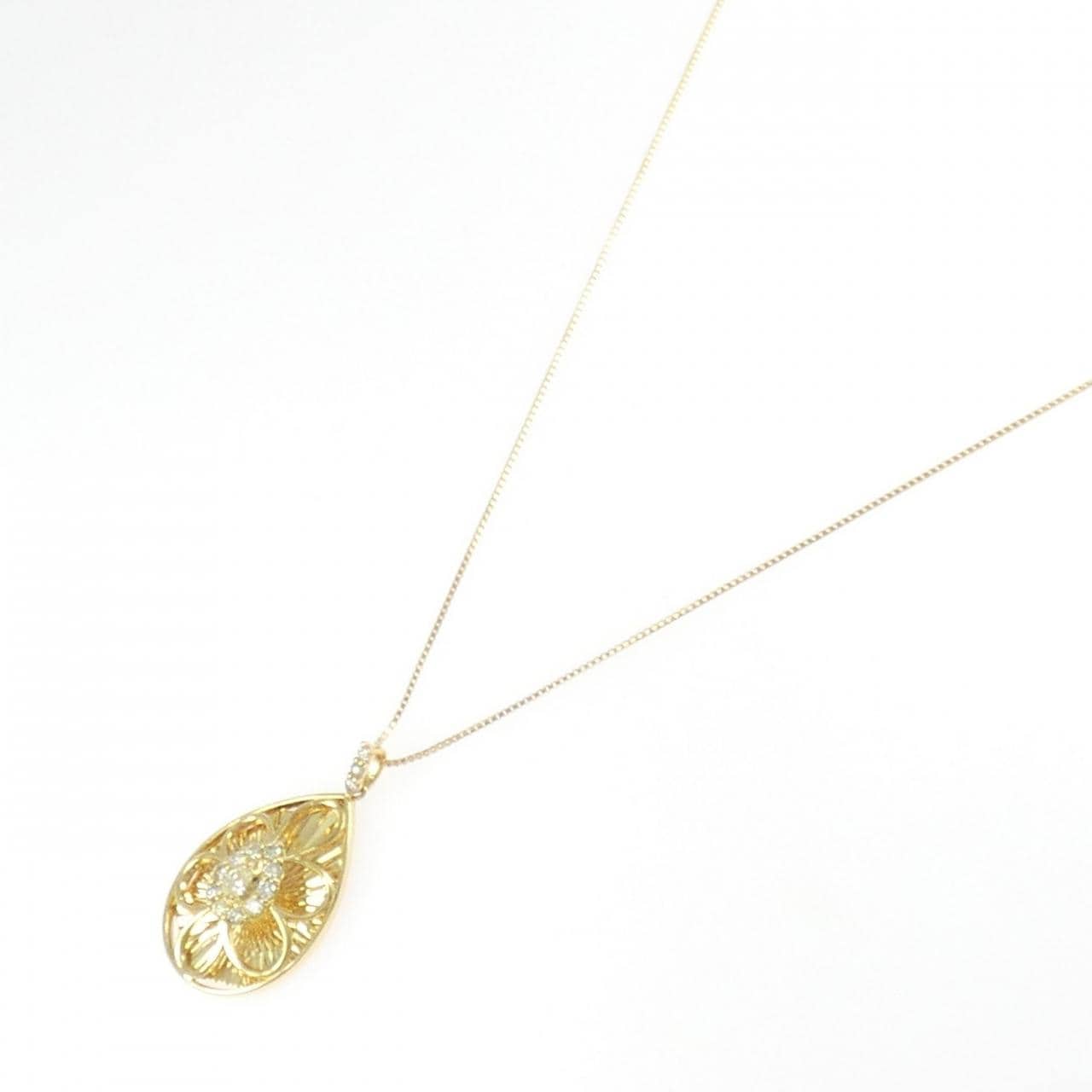 【新品】K18YG ダイヤモンド ネックレス 0.23CT