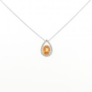 PT900/PT850 ガーネット ネックレス 1.21CT