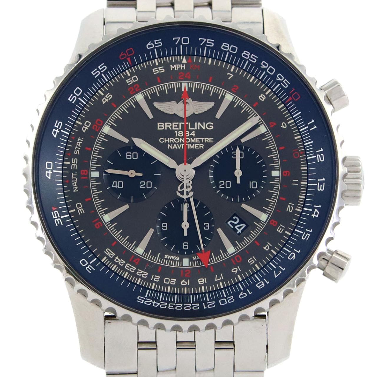ブライトリング ナビタイマーGMT LIMITED AB0441/A044F73NP SS 自動巻