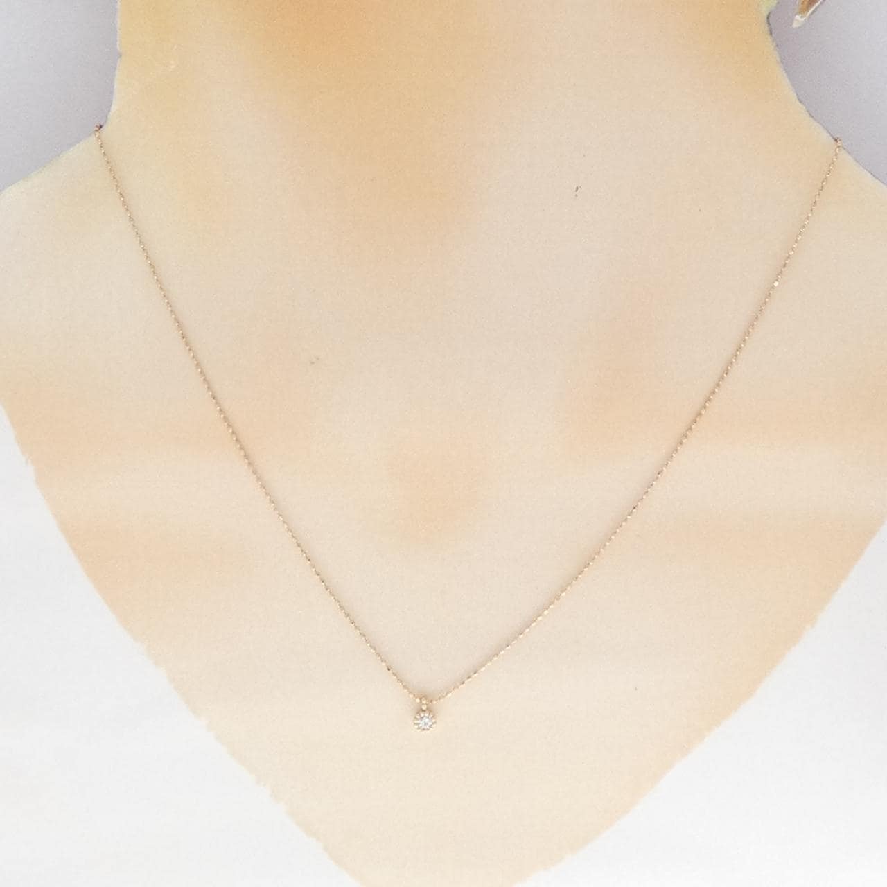 K10PG ダイヤモンド ネックレス 0.05CT