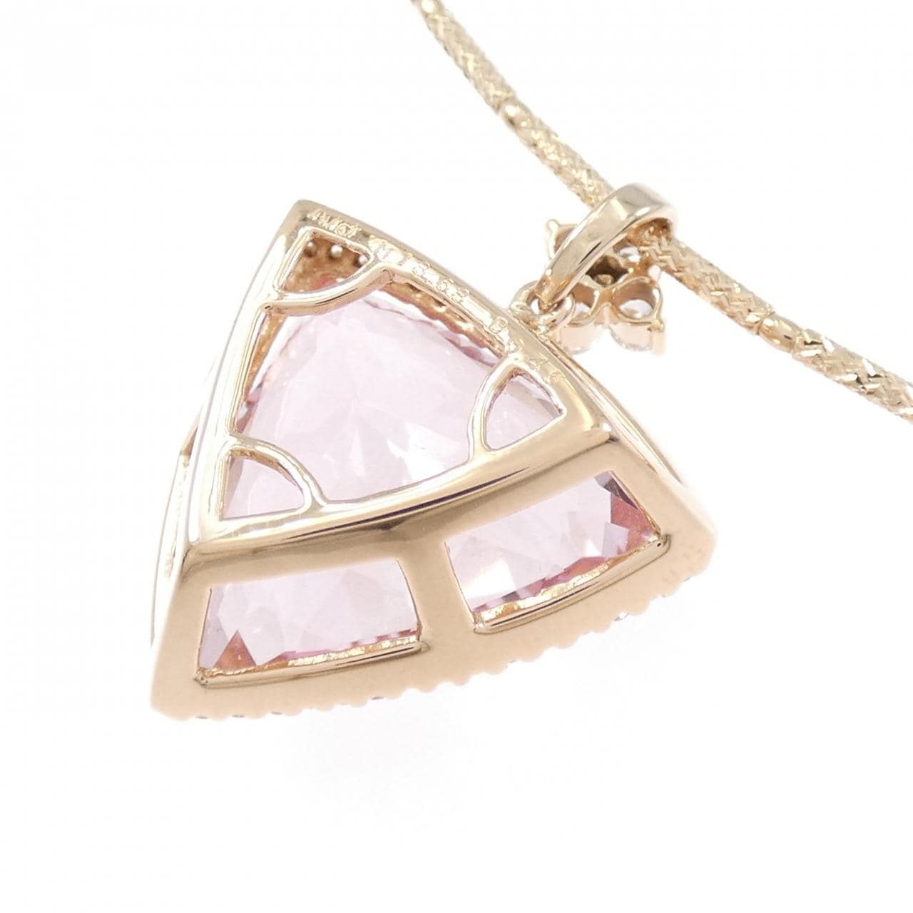 K18PG モルガナイト ネックレス 13.63CT