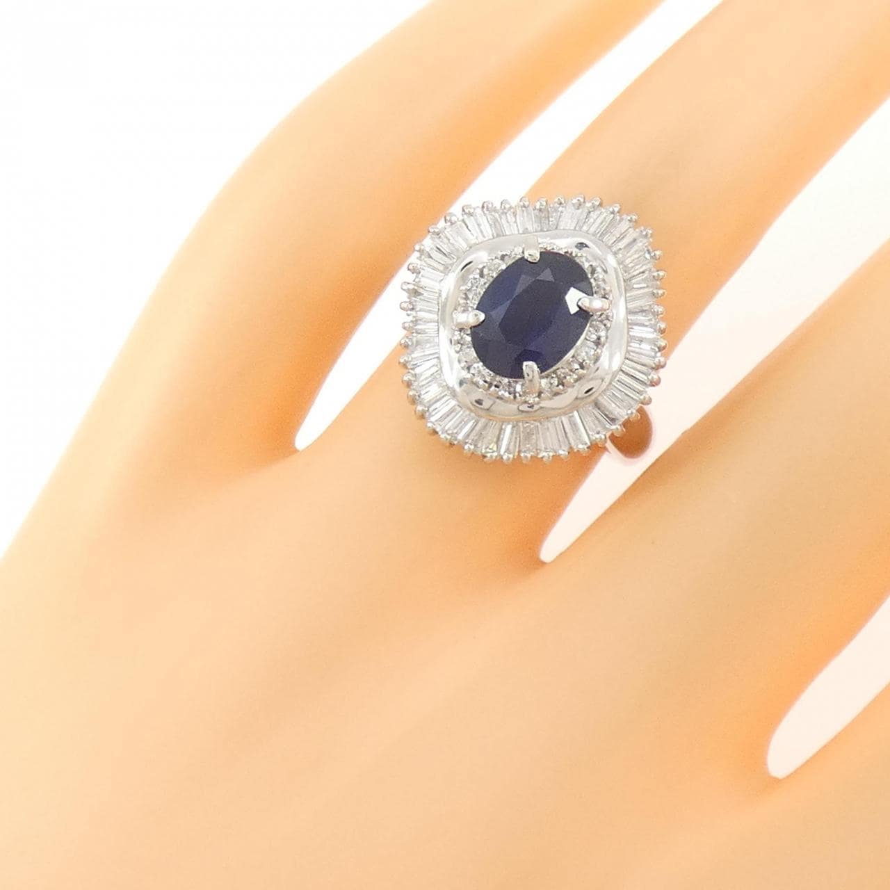 PT900 サファイヤ リング 1.70CT