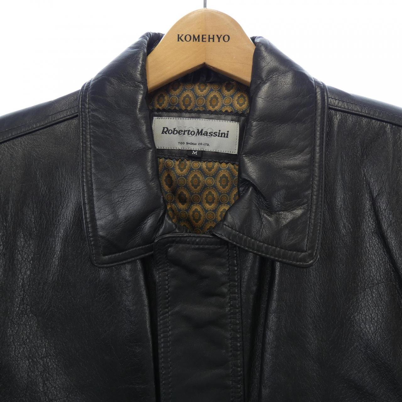 ROBERTOMASSINI Leather coat