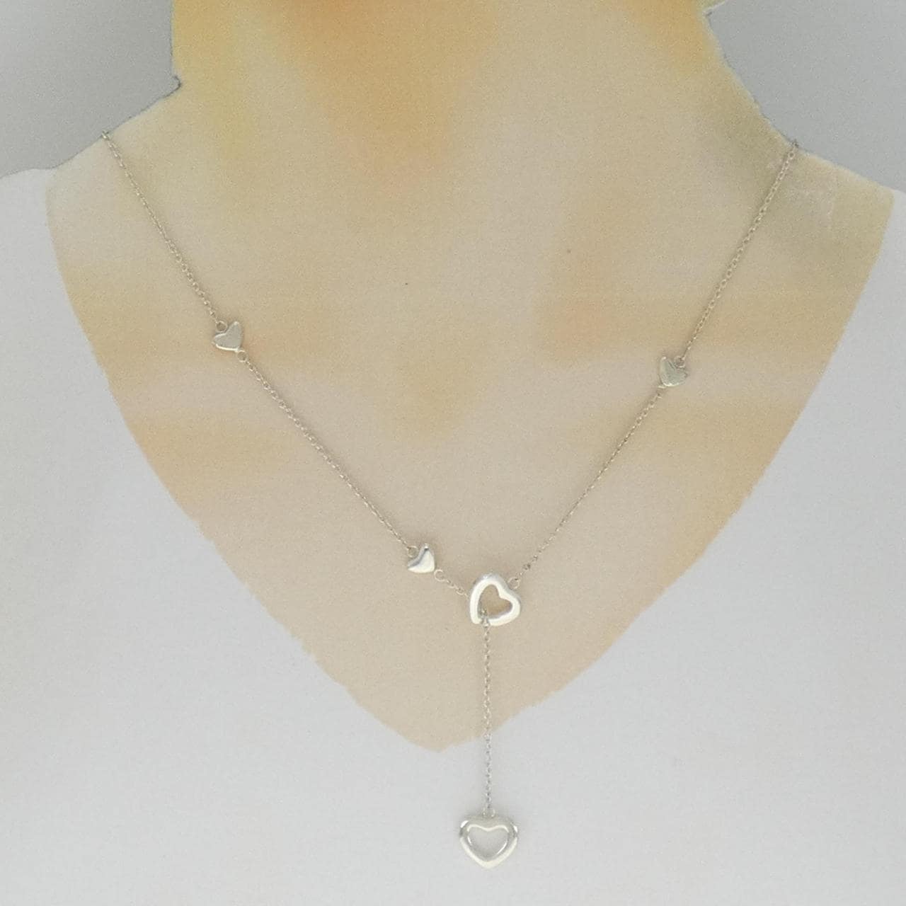 TIFFANY Heart Link Lariat Necklace