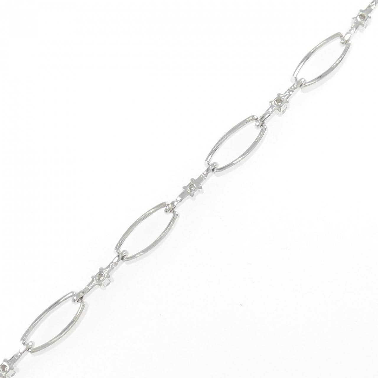 K18WG ダイヤモンド ブレスレット 0.20CT