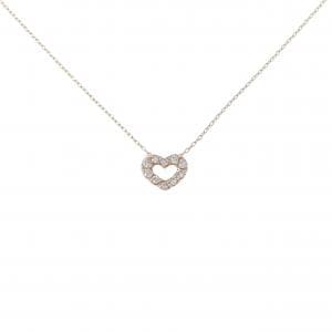 K10PG ハート ダイヤモンド ネックレス 0.10CT