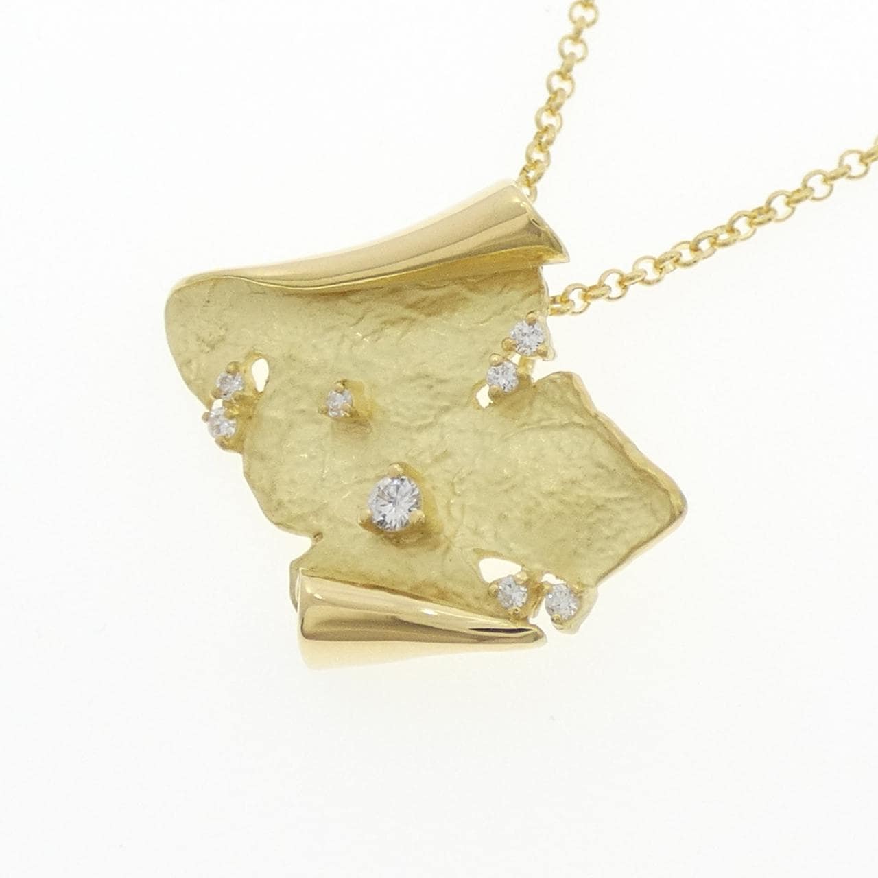 K18YG ダイヤモンド ネックレス 0.13CT