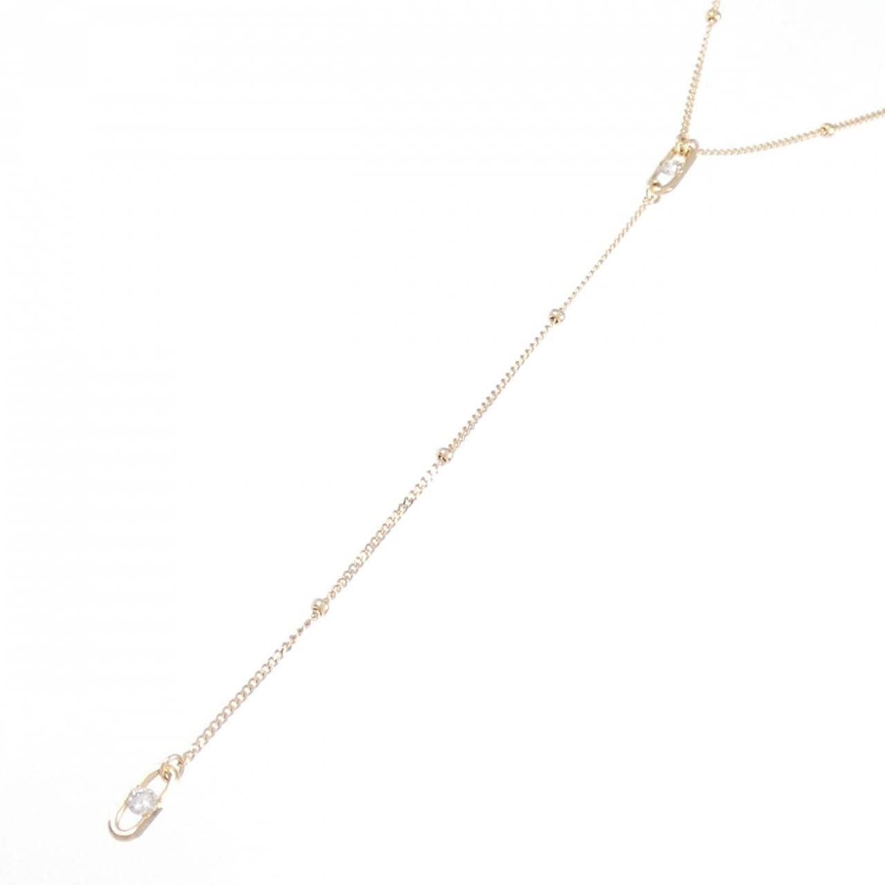 【新品】K18YG ダイヤモンド ネックレス 0.06CT