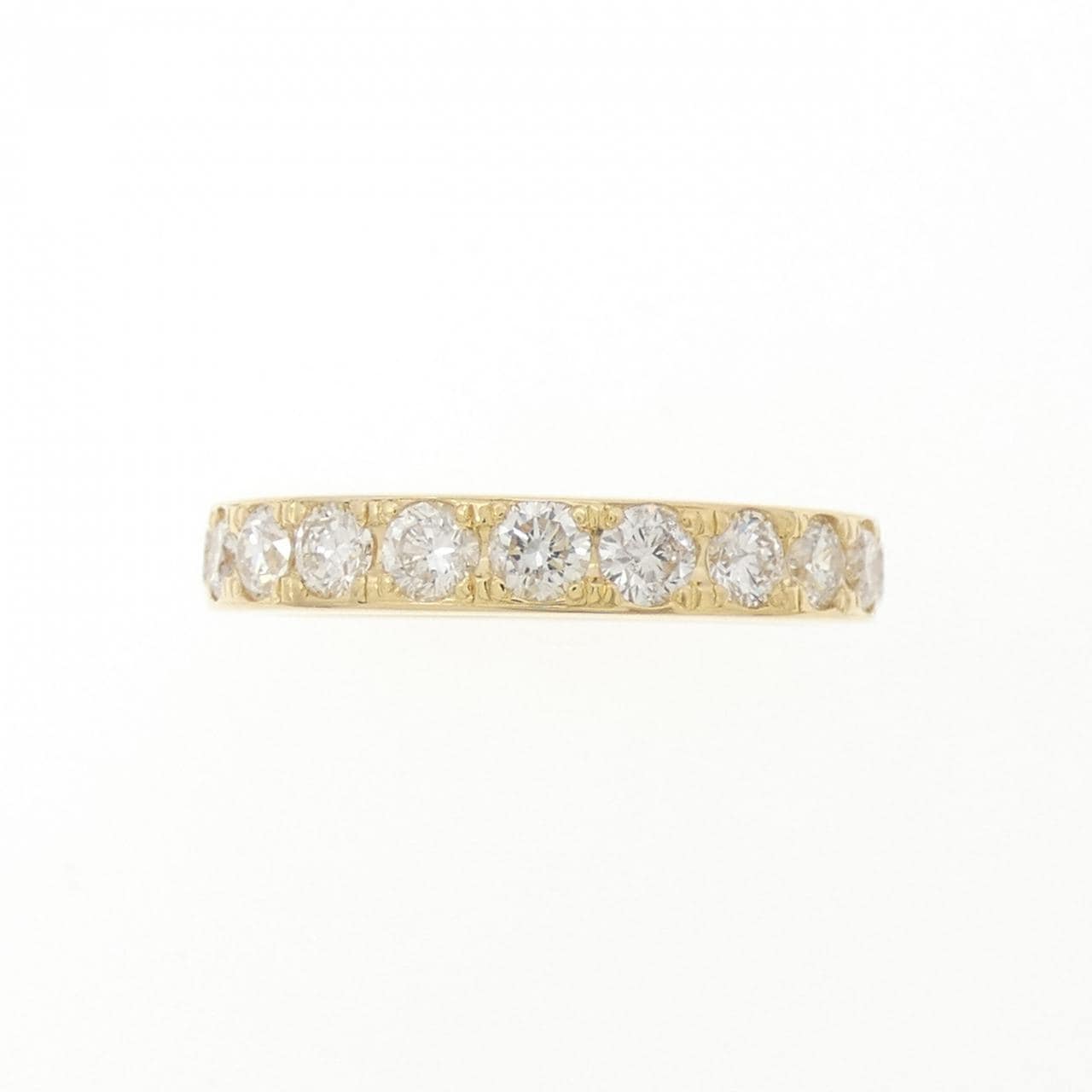 K18YG ハーフエタニティ ダイヤモンド リング 1.00CT