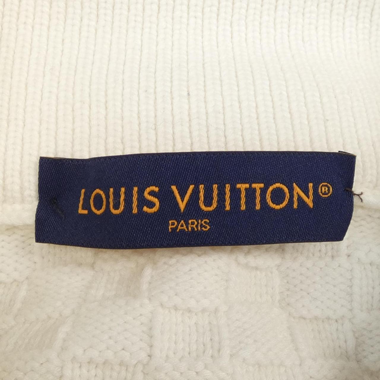 ルイヴィトン LOUIS VUITTON LVダミエウールブレンドプルオーバー HPN63WTZ8 ニット