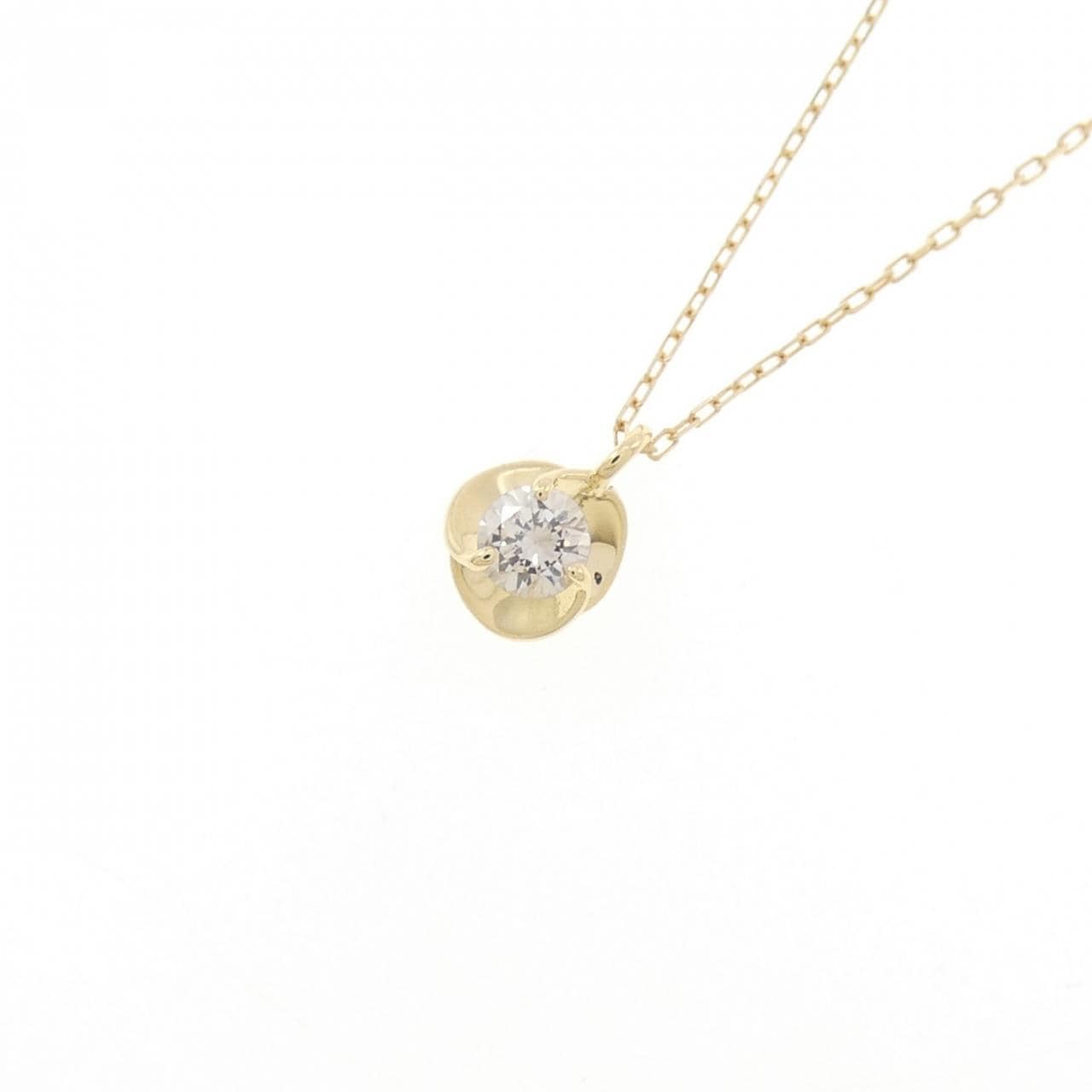 K18YG ダイヤモンド ネックレス 0.11CT