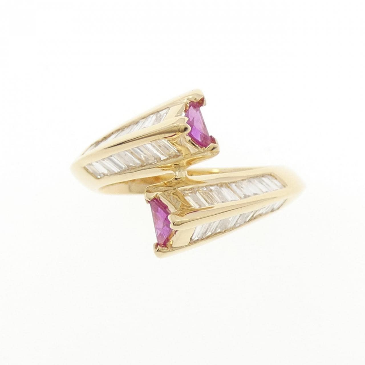 K18YG ルビー リング 1.20CT