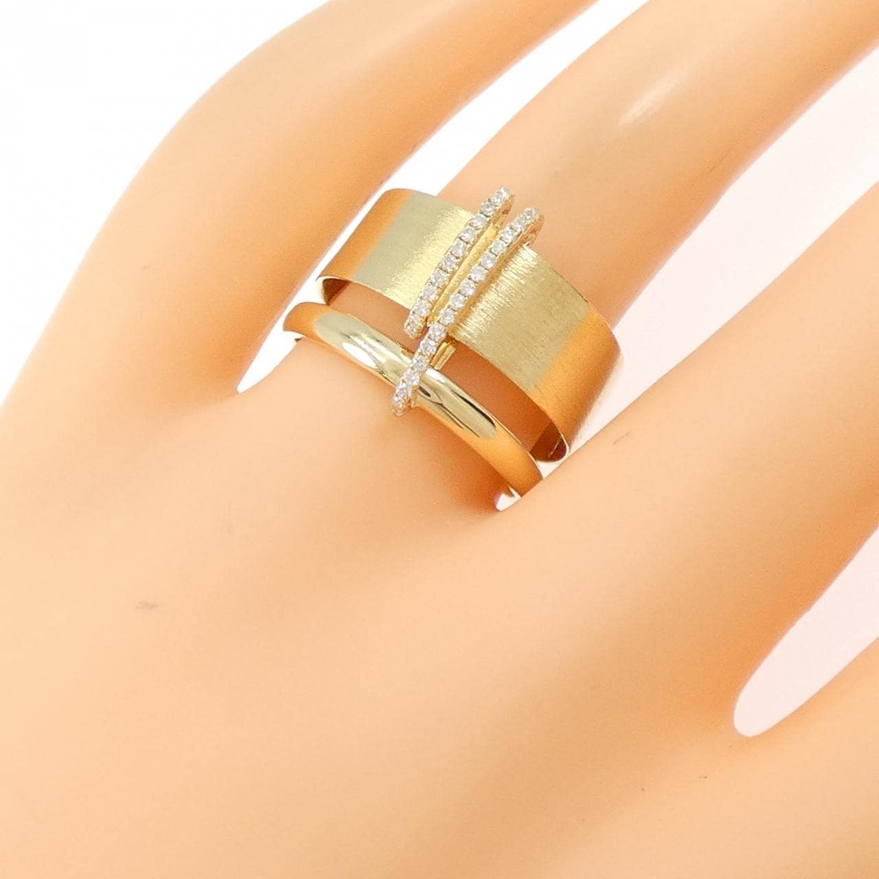 K18YG ダイヤモンド リング 0.11CT