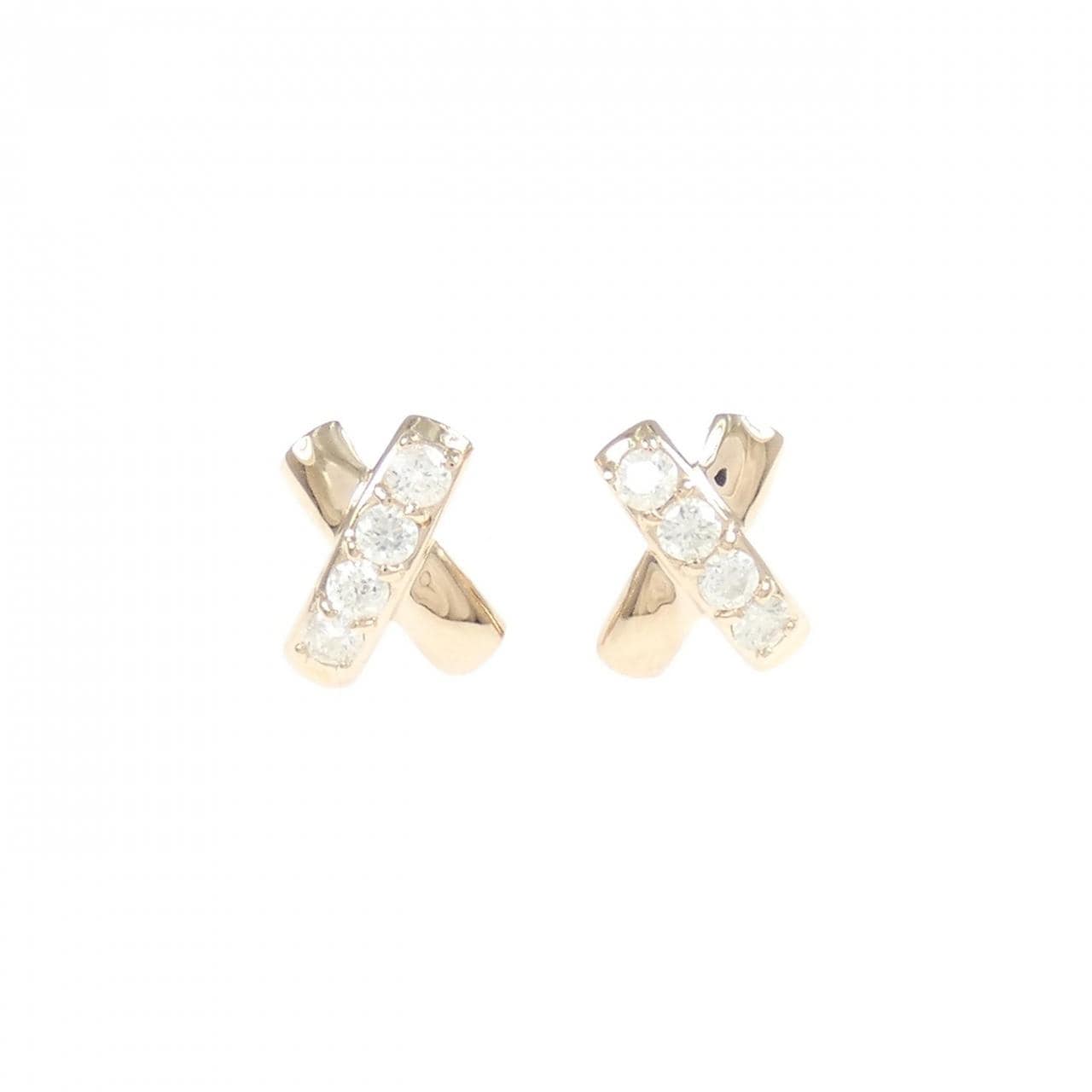 K18PG ダイヤモンド ピアス 0.20CT