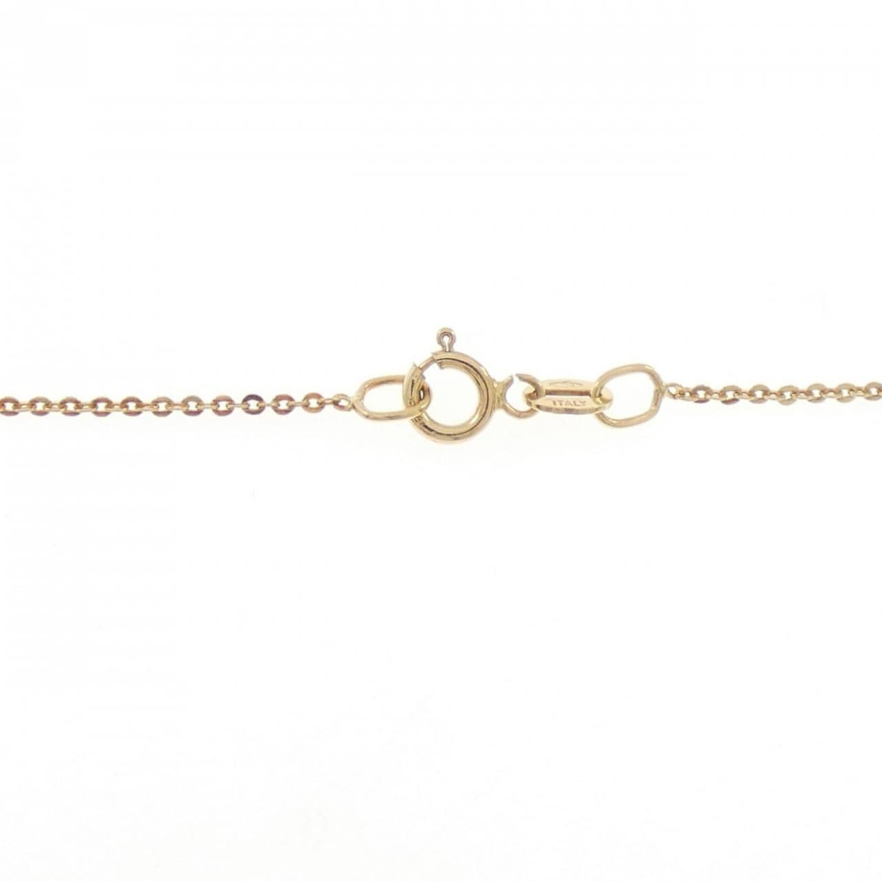 K18YG/750YG ダイヤモンド ネックレス 0.11CT