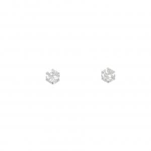 PT900 ソリティア ダイヤモンド ピアス 0.40CT