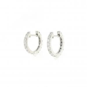 K18WG ダイヤモンド ピアス 0.64CT