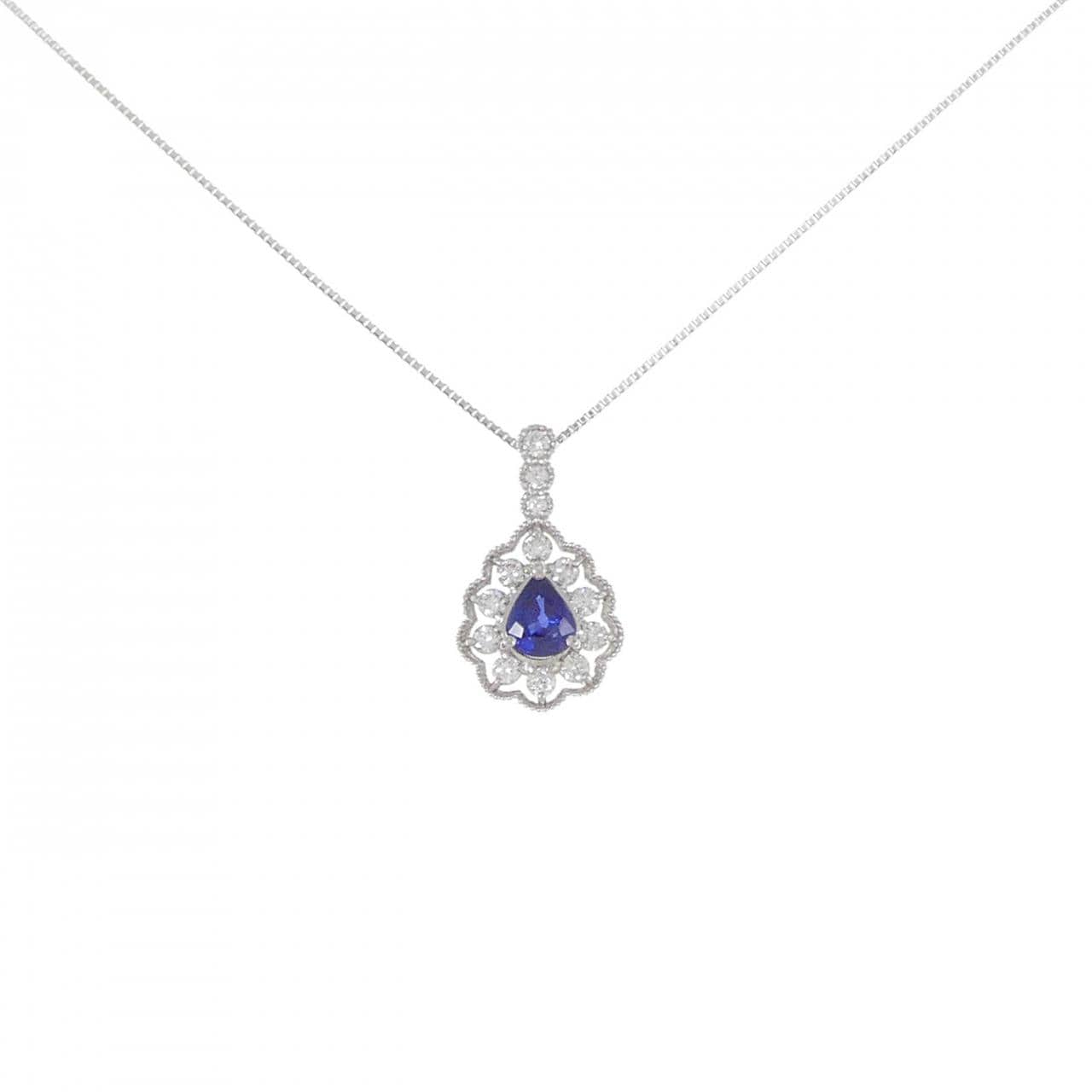 PT Sapphire Necklace 0.61CT