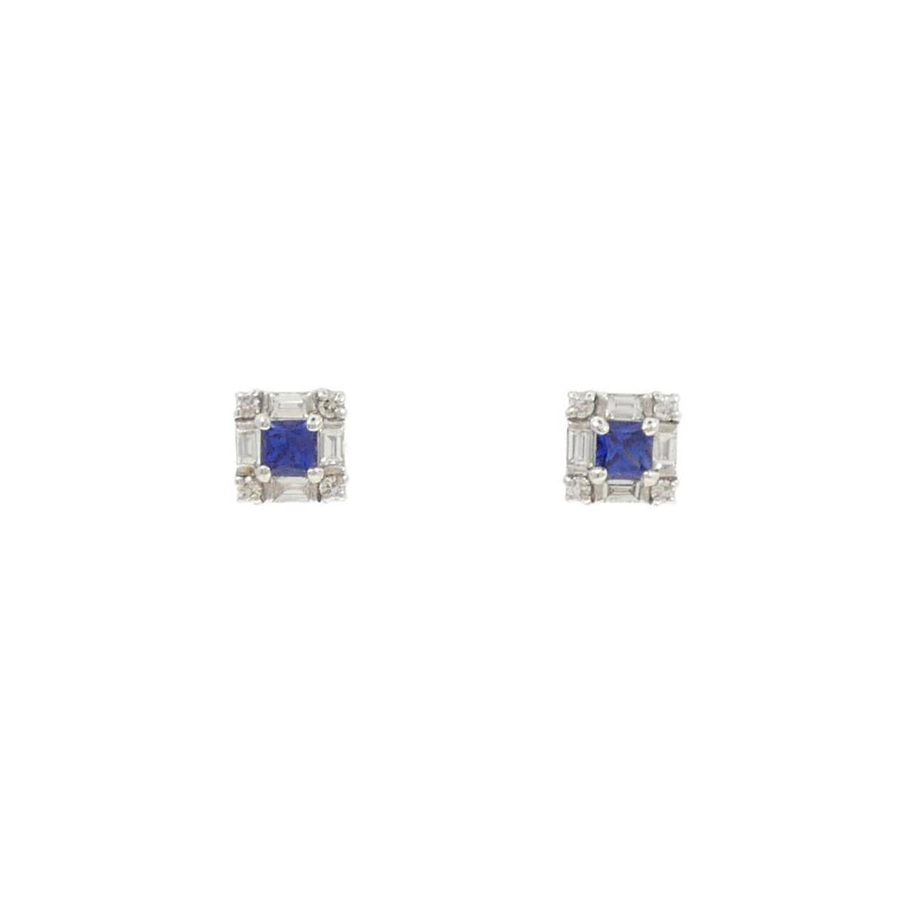 [新品] PT900 藍寶石耳環 0.26CT