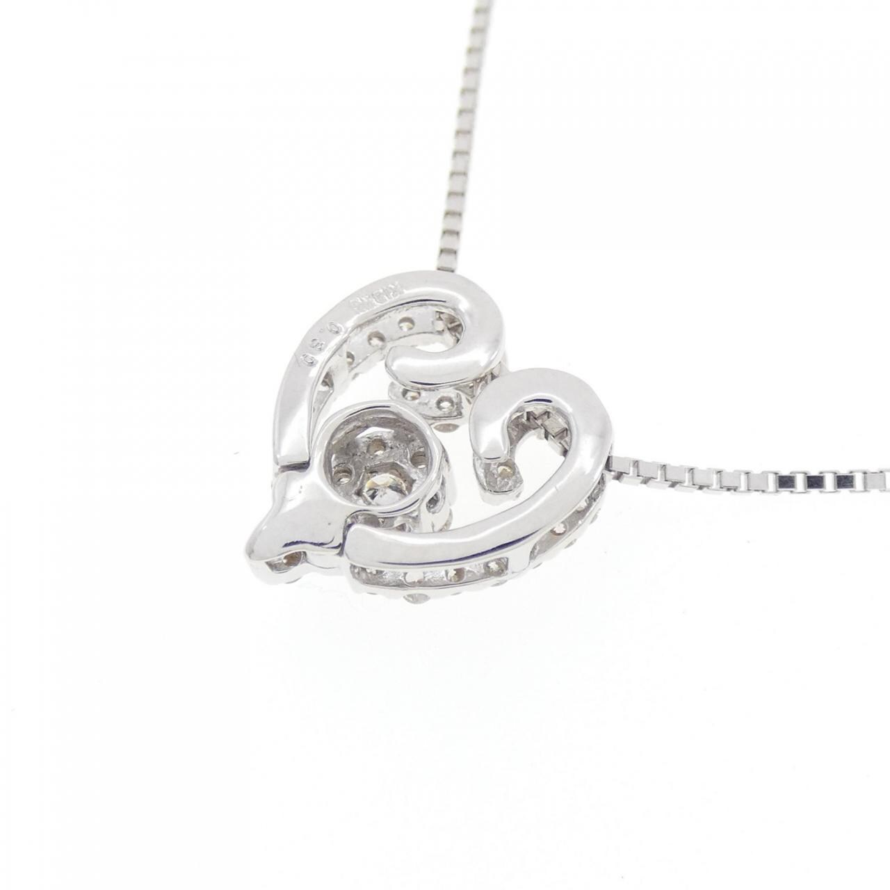 K18WG ダイヤモンド ネックレス 0.30CT