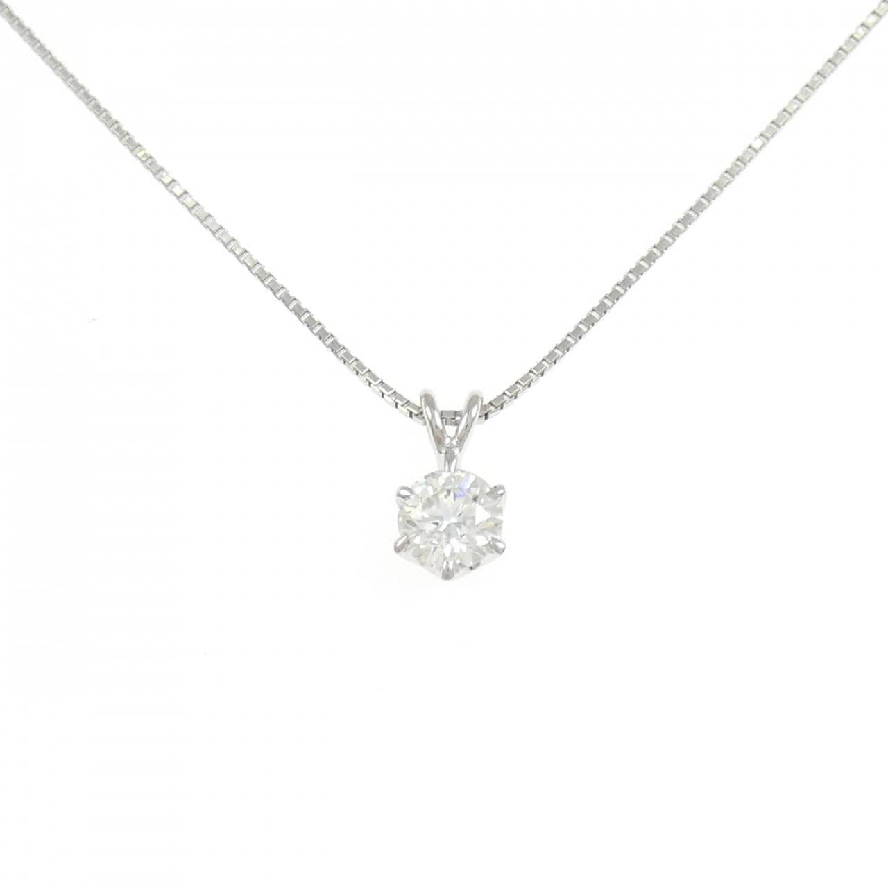 PT900/PT850 ダイヤモンド ネックレス 0.479CT I VS2 EXT H&C