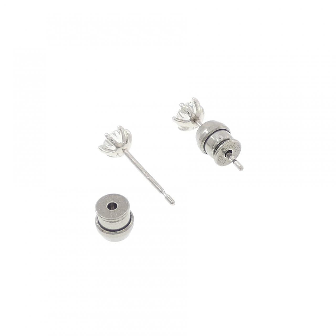【リメイク】PT900/ST ダイヤモンド ピアス 0.251CT 0.268CT D VS1-2 VG